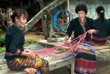 Lua tepe kabile azınlık makaraları iplik T bambu yapılmış