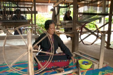 Lua tepe kabile azınlık makaraları iplik T bambu yapılmış
