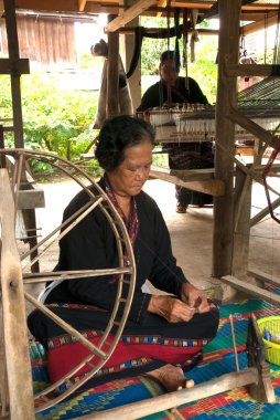 Lua tepe kabile azınlık makaraları iplik T bambu yapılmış