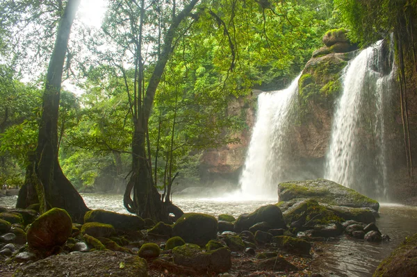 Haew Suwat waterfall in Khao Yai National park,Thailand — Stock Photo, Image