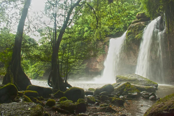 Haew Suwat waterfall in Khao Yai National park,Thailand — Stock Photo, Image