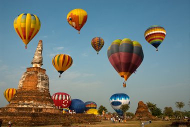 Tayland uluslararası balon Festivali 2009 yılında sıcak hava balonu.