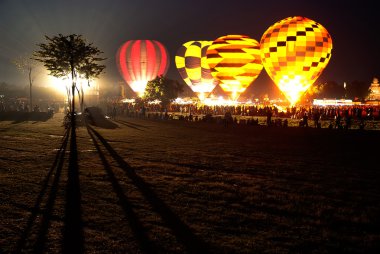 Tayland uluslararası balon Festivali 2009 yılında sıcak hava balonu.