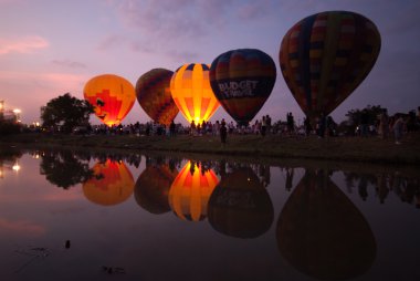 Tayland uluslararası balon Festivali 2009 yılında sıcak hava balonu.