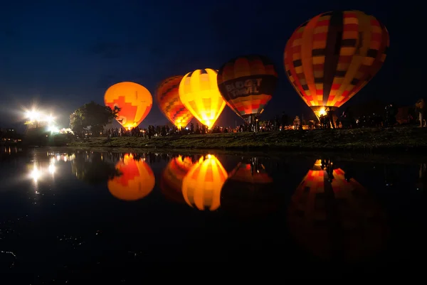 Horkovzdušný balón v Thajsku mezinárodní balónu Festival 2009. — Stock fotografie