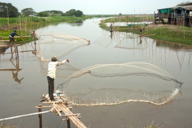 Geleneksel balıkçı döküm.