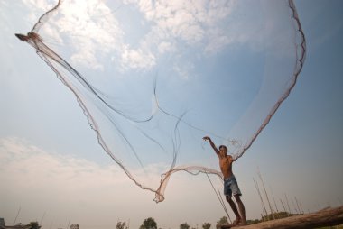 Geleneksel balıkçı döküm.