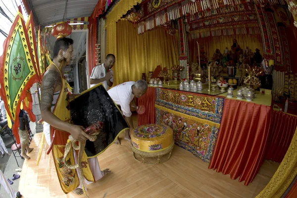 Vetgetarian festival Phuket, Güney Tayland. — Stok fotoğraf