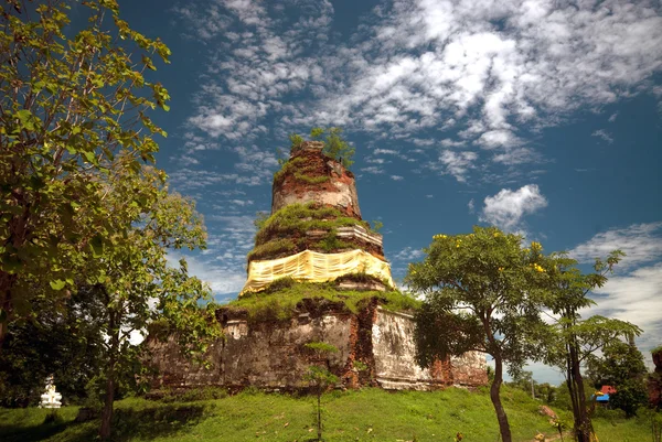 Wat Ayothaya L'antica civiltà Siam di Ayutthaya . — Foto Stock