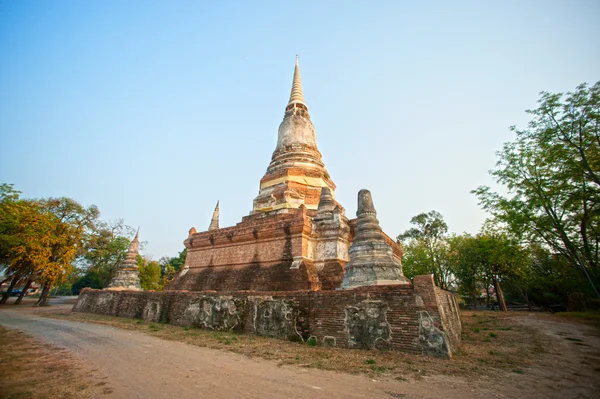 Wat Dusitdaram  history of Ayutthaya. — Stock Photo, Image