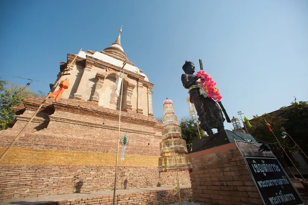 El Tilokarat Chedi del templo de Wat Jhet Yot en Chaing Mai, Tailandia . —  Fotos de Stock