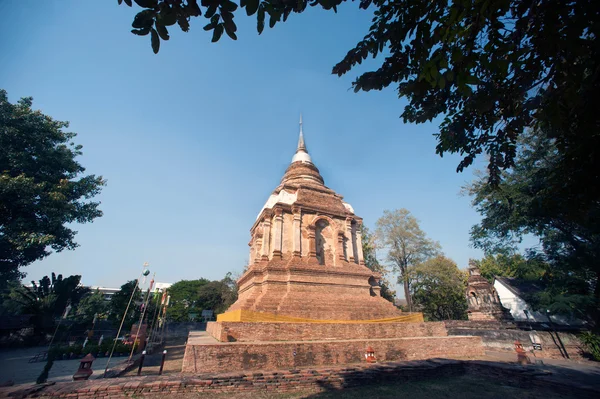 Tilokarat Chedi Wat Jhet Yot tapınağın Chaing Mai, Tayland. — Stok fotoğraf