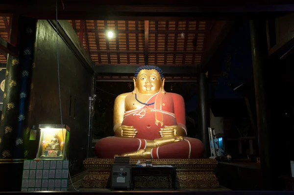 Fat Buddha of Ancient Pagoda in Wat Chedi Luang,Chiang Mai,Thailand. — Stock Photo, Image