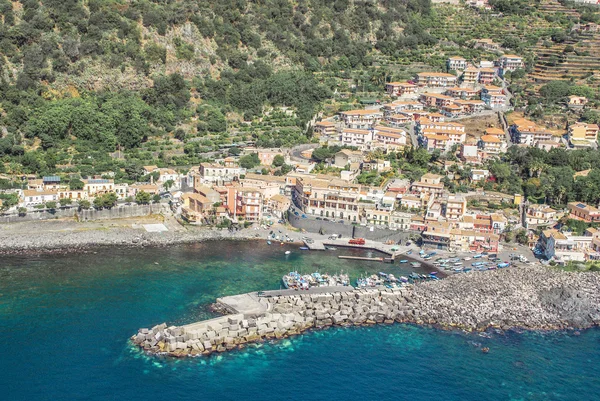 Villaggio di pescatori in Sicilia — Foto Stock