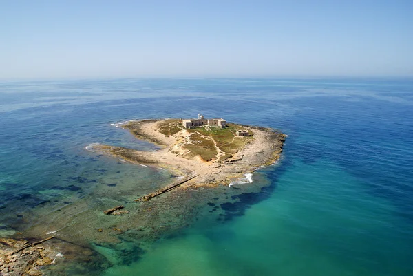 Sicilya adasının havadan görünümü