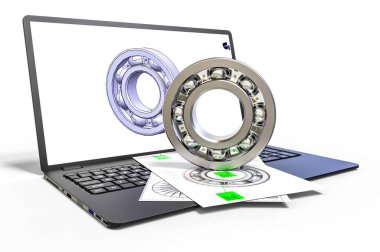 CAD sürecini temsil eden 3B görüntüleme