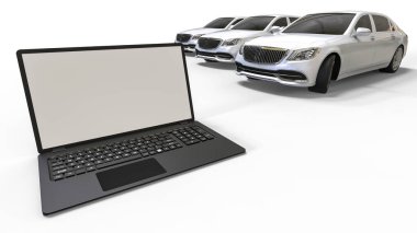 Otomotiv tasarımını temsil eden 3B görüntüleme 