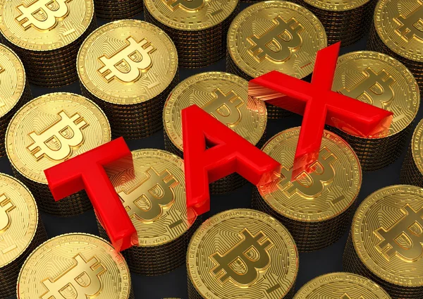 Şifreleme vergilerini temsil eden metin vergisi olan bir yığın bozuk paranın 3B görüntüsünü oluştur