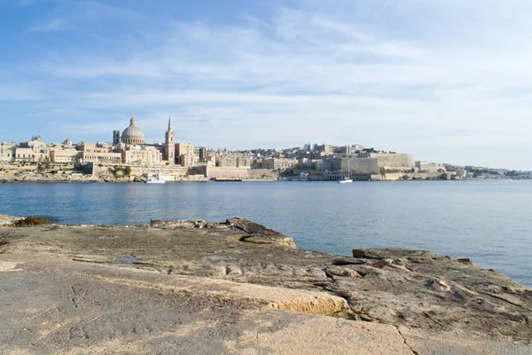 Nadmorskiej miejscowości Valletta, Malta — Zdjęcie stockowe