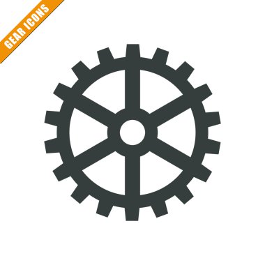 vektör dişli simgesini