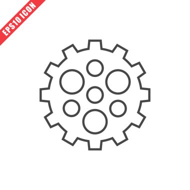 vektör dişli simgesini