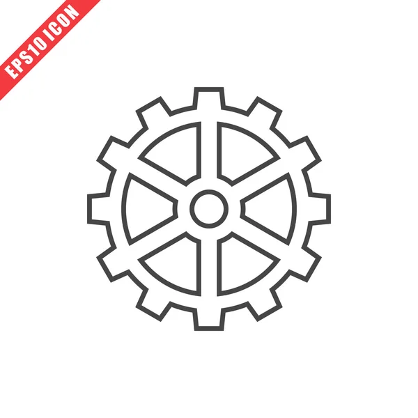 Vektor-Getriebe-Symbol — Stockvektor