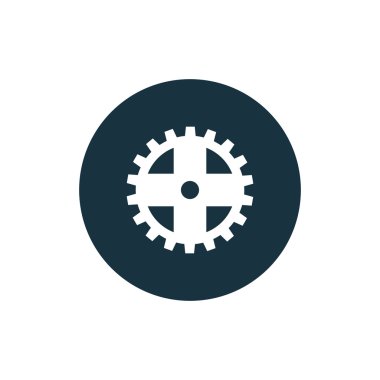 vektör dişli simgesini