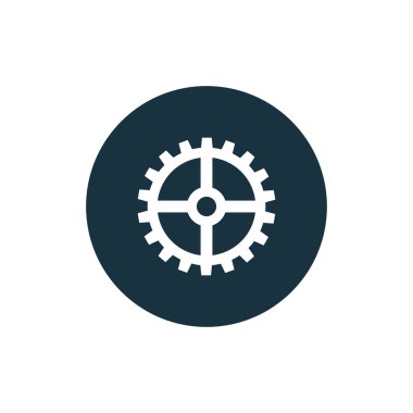 vektör dişli simgesini