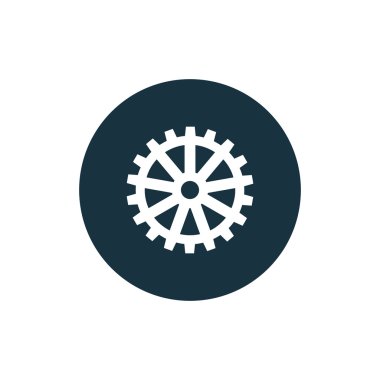 vektör dişli simgesini