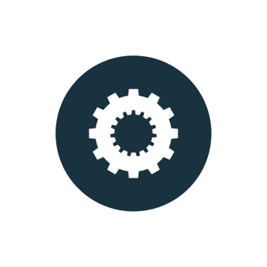 vektör dişli simgesini