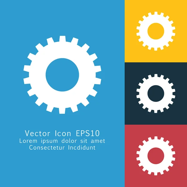 Vektor-Getriebe-Symbol — Stockvektor