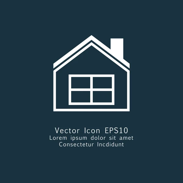 Icône maison vectorielle — Image vectorielle