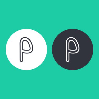 Vektör Park işareti simgesi