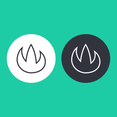 vektör yangın simgesi