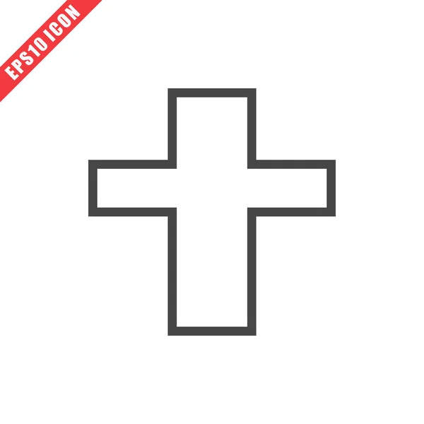 Значок векторного креста — стоковый вектор
