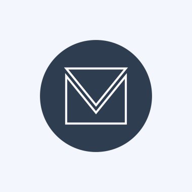 Vektör zarfı simgesi