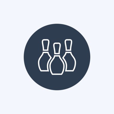 Vektör bowling pin simgesi