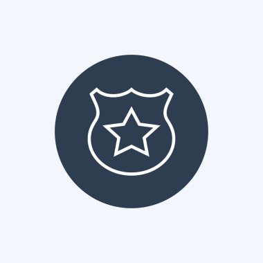 Vektör polis işareti simgesi