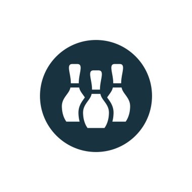 Vektör bowling pin simgesi