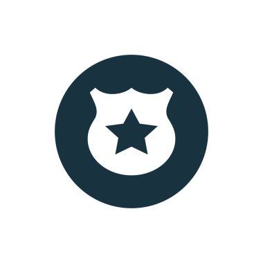 Vektör polis işareti simgesi