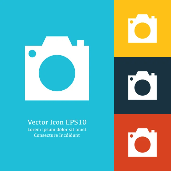 Icône caméra vectorielle — Image vectorielle