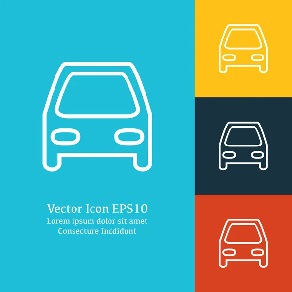 Icône de voiture vectorielle — Image vectorielle