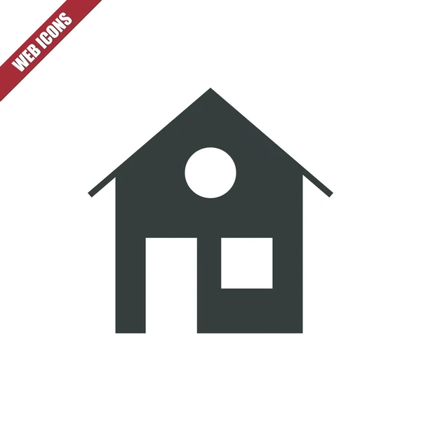 Pevný dům icon — Stockový vektor