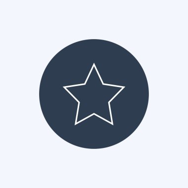 İnce çizgi yıldız simgesi