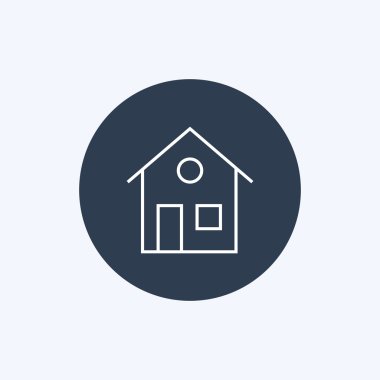 İnce çizgi ev simgesini