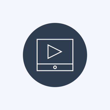 İnce çizgi video simgesi