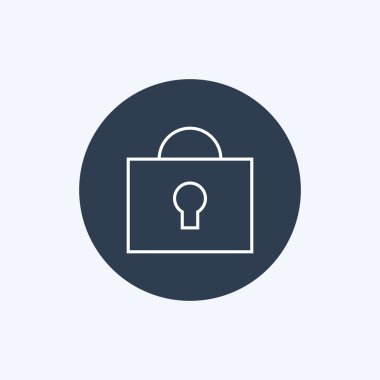 İnce çizgi kilit simgesi