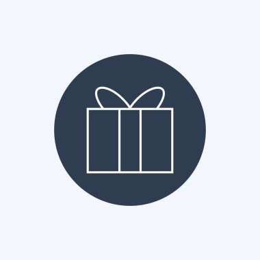 İnce çizgi hediye simgesi