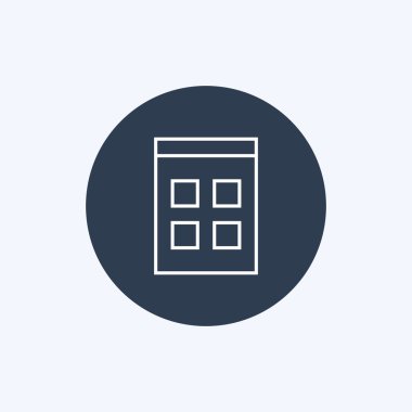 İnce çizgi takvim simgesini