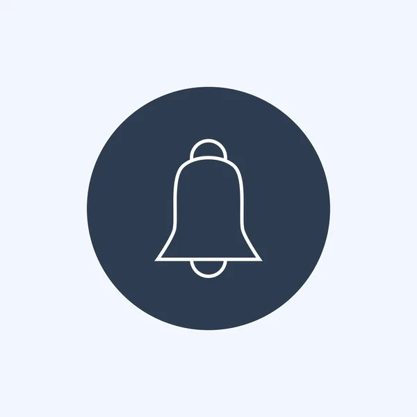 Icono de campana de línea fina — Vector de stock